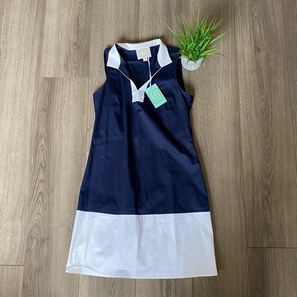 Sail to Sable Dresses & Skirts - Sail to Sable Colorblock Ponte Sleeveless Dress S